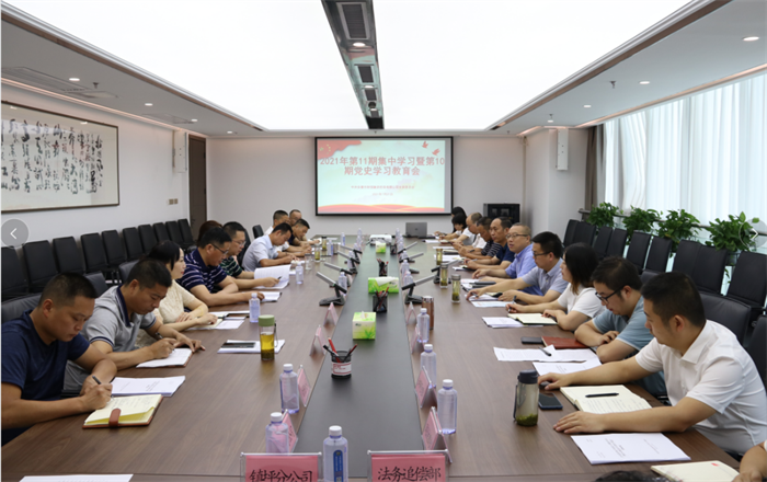 财信担保公司召开党史学习教育暨半年经营工作会议