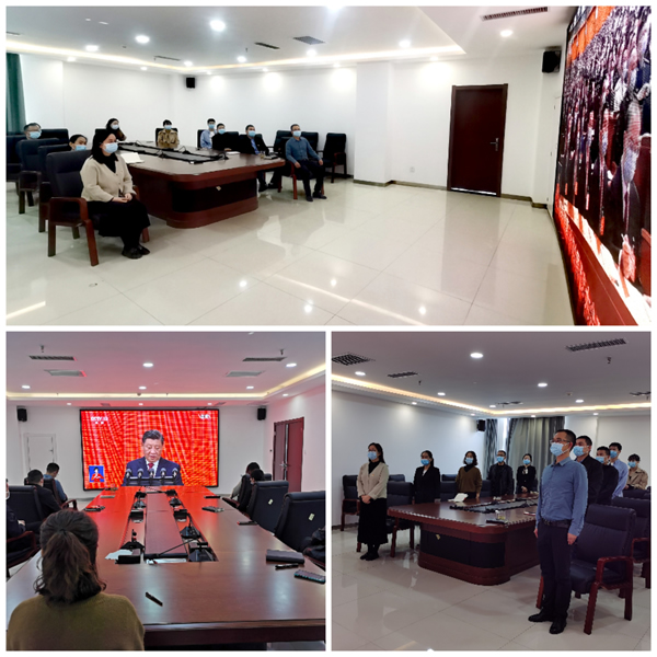 市移民搬迁公司党支部组织收看党的二十大开幕会